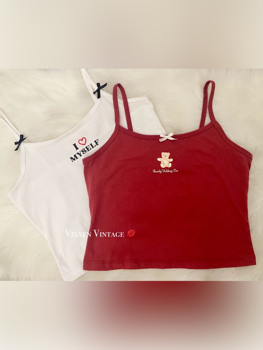 WILD FABLE CUTE NOVELTY SLEEP CAMI TANK BUNDLE LOT OF 2